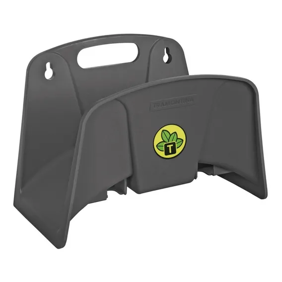 Suporte Mangueira Plastico Tramontina Jardim Parede Cor Cinza Foto 1