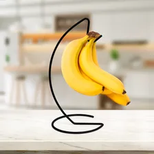Suporte Mesa Fruteira Para Pendurar Bananas Multiuso Preto Foto mini 3
