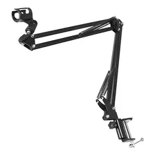 Suporte Mesa Microfone Condensador Articulável Profissional Foto mini  2