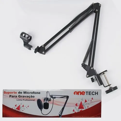 Suporte Mesa Microfone Condensador Articulável Profissional Foto 1