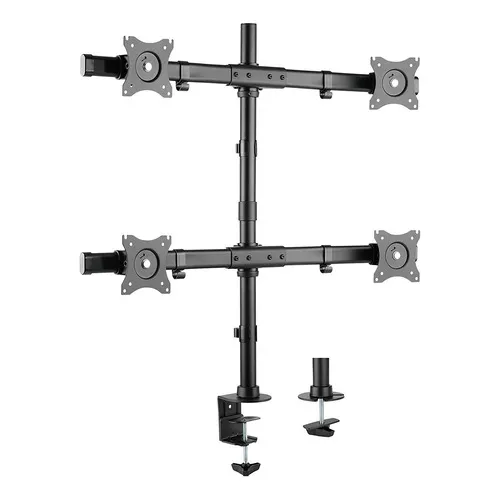 Suporte Mesa P/ 4 Monitores Led Lcd 15 A 27 F160nd4 ELG Cor Preto Foto 1