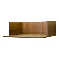 Suporte Microondas Nicho Cozinha Decoração Mdf Preto 60cm Foto mini 2
