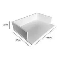 Suporte mão francesa Alfa Suporte Nicho Microondas Mdf Branco cor branco Foto mini 1