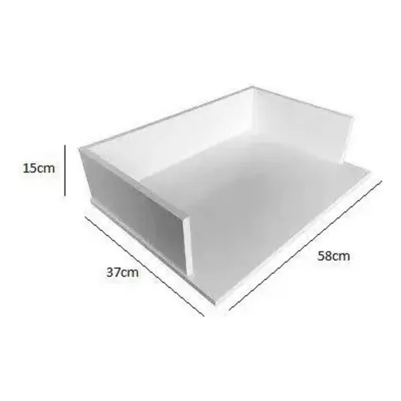 Suporte mão francesa Alfa Suporte Nicho Microondas Mdf Branco cor branco Foto 1