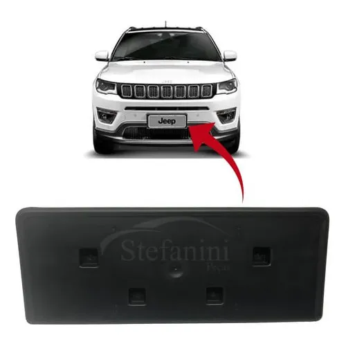Suporte Moldura Placa Diant Compass 2017 A 2021 Foto 1