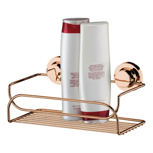 Suporte Multiuso Shampoo Banheiro Com Ventosa Rosé Gold Luxo Foto 1