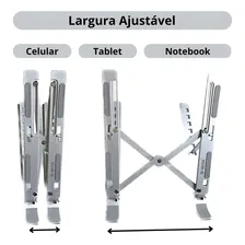 Suporte Notebook Articulado B-max Ergonômico Foto mini  2
