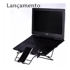 Suporte Notebook Com Suporte P/ Smartphone Preto Foto mini 4