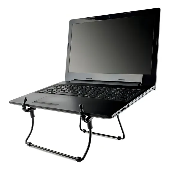 Suporte Notebook Regulável Preto Portátil Reliza Nr17 Metal Foto 1