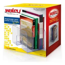 Suporte Organizador Livros Revista 3 Div贸rias Cristal Waleu Foto mini 3