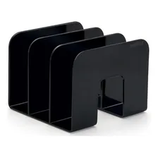 Suporte Organizador Livros Revista 3 Div贸rias Preto Waleu Foto mini 1