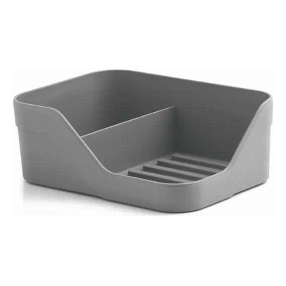 Suporte Organizador Pia Porta Detergente Bucha Cozinha Trium Cor Chumbo Foto 1
