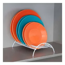 Suporte Organizador Porta Pratos Branco 17 Posições Armário Foto mini 2