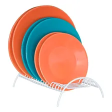 Suporte Organizador Porta Pratos Branco 17 Posições Armário Foto mini 1