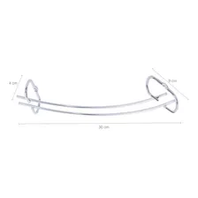 Suporte Organizador Porta Taças Curvo Aramado Cromado 30cm Foto mini 4