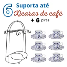 Suporte Organizador Xícaras Cafe Cromado Niquelart Foto mini 4