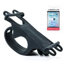 Suporte P/ Celular Smart 4 A 6 Polegadas Bike Silicone Cores Cor Preto Foto mini 1