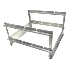 Suporte P/ Churrasqueira Regulável Inox P/ 4 Espetos 49cm Foto mini 1