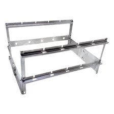 Suporte P/ Churrasqueira Regulável Inox P/ 4 Espetos 49cm Foto mini 2