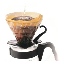 Suporte P/ Filtro De Café Hario V60-02 Vidro Preto Foto mini 2