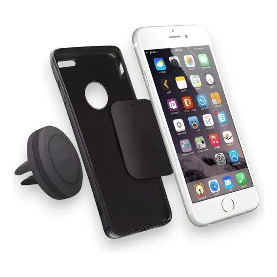 Suporte P iPhone Android Celular Imã Carro Veicular Saida Ar Foto 1