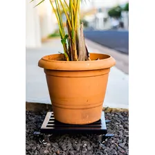 Suporte P/ Vaso, Quadrado Com 4 RodÃzios De Silicone 24x24cm Foto mini 3