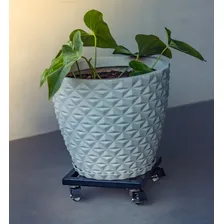 Suporte P/ Vaso, Quadrado Com 4 RodÃzios De Silicone 24x24cm Foto mini 4