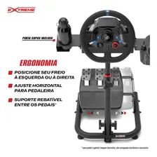 Suporte P/ Volante Logitech G29 Simulador Cockpit Extreme Cor Preto Foto mini 4