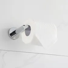 Suporte Papel Higienico Banheiro Papeleira Parede Cromado Foto mini 3