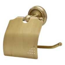Suporte Papel Higiênico Vintage Bronze Antigo Retrô Rustico Foto mini  3