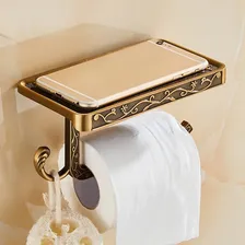 Suporte Papel Higiênico Vintage Retro Bronze Decoração Lindo Foto mini  2