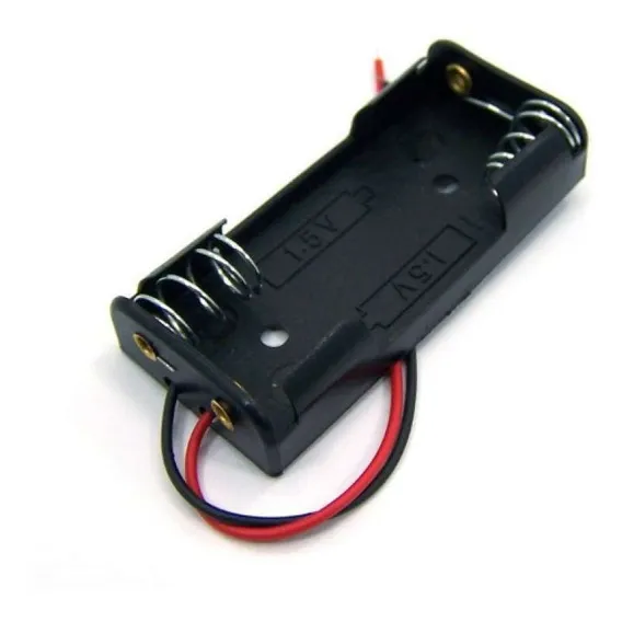 Suporte Para 2 Pilha Aaa Canoa 3a Porta Pilhas Baterias 3v Foto 1