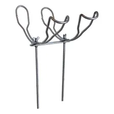 Suporte Para 2 Varas De Pesca E Suporte Guarda Sol Chão -kit Cor Galvanizado Foto mini 4