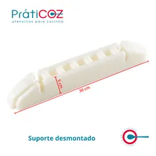 Suporte Para 7 Tábuas Placas De Corte Cozinha Cor Branco Suporte 7 Foto mini 3
