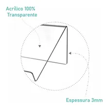 Suporte Para Biblia Livros Leitura Estudo Cor Cristal/Transparente Foto mini 3