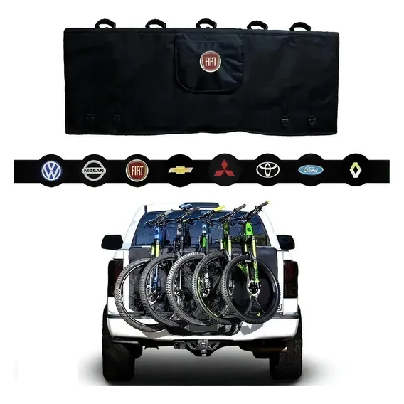 Suporte Para Bicicleta Automotivo 5 Bikes Caçamba Fiat Toro Foto 1