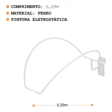 Suporte Para Boné Para Painel Canaletado 10 Unidades Branco Foto mini  2
