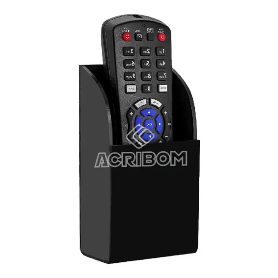 Suporte Para Controle Remoto Acrílico Preto Foto 1