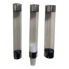 Suporte Para Copo Descartável Acrílico 300ml - Globo Cor Prateado Foto mini 4