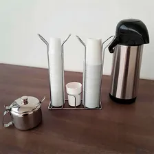 Suporte Para Copos Descartáveis 80/20ml Organizador Branco Foto mini 4