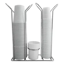 Suporte Para Copos Descartáveis 80/20ml Organizador Branco Foto mini 3