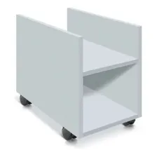 Suporte Para Cpu E Nobreak Estabilizador De Mdf Com Rodízios Foto  mini 1
