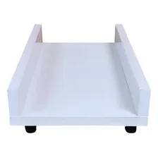 Suporte Para Cpu Mdp 15mm C/ Rodinhas 40x19 Branco Ofertamo Foto mini 1