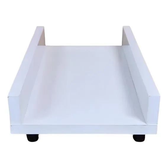 Suporte Para Cpu Mdp 15mm C/ Rodinhas 40x19 Branco Ofertamo Foto 1