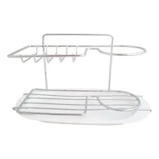 Suporte Para Detergente Esponja Sabão Cromado Pia Cozinha Foto mini  3