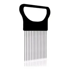 Suporte Para Fatiar Cortar Alimento Cebola Legumes Foto  mini 1