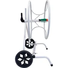 Suporte Para Mangueira Com Rodas Branco Foto mini 4