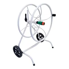Suporte Para Mangueira Com Rodas Branco Foto mini 1