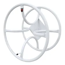 Suporte Para Mangueira De Jardim Redondo Girat贸rio Cor Branco Foto mini 1