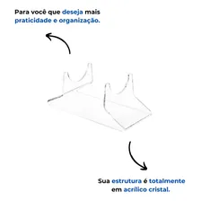 Suporte Para Microfone Em Acrílico Cristal Base Transparente Foto mini  3